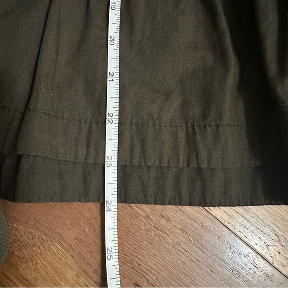 Style & Co Olive Green Button Jacket, Peplum, Utility, Bell Sleeves, Military, M - Picture 12 of 13